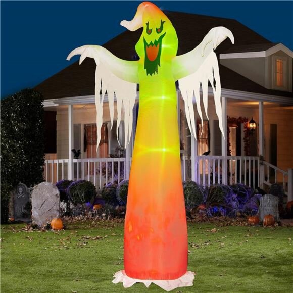 9 FT Halloween Inflatables Outdoor, Halloween Blow Up Yard Decorations